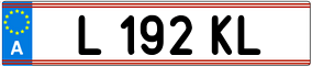 Trailer License Plate